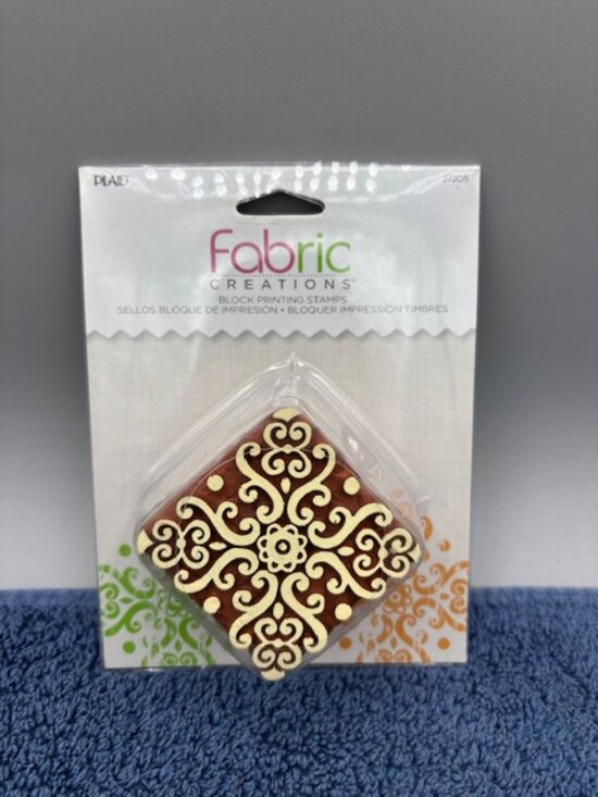 Other - Plaid Fabric Creations Block Printing Stamp #27205